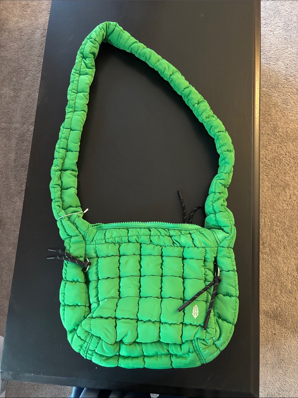 Free People Movement Quilted Baby Carryall Sling Bag, NWOT, Kelly Green - Picture 3 of 6